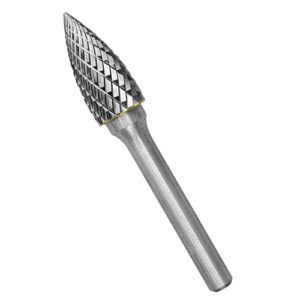 Борфреза по металлу твердосплавная, параболическая заостренная, тип G, 12 мм, vertextools 3645-12