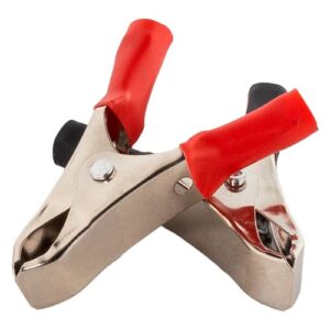 Зажим крокодил красный + черный 10 А 50 мм в изоляторе 10 шт SBT-KCL1050