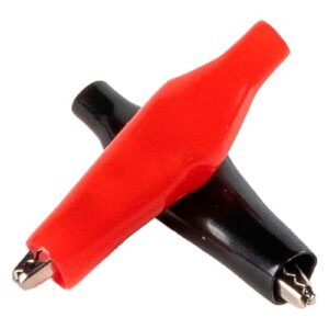 Зажим крокодил красный + черный 5А 40 мм в изоляторе 20 шт SBT-KCL540
