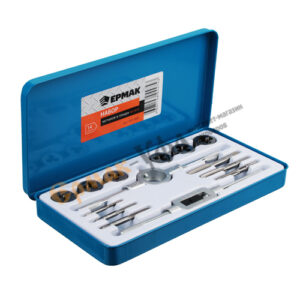 Метчик и плашка набор 14пр М3-М10 Ермак (1/24)