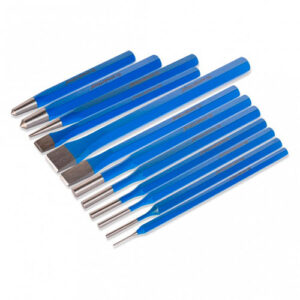 Набор выколоток и зубил 12 шт, 1.5, 2, 3, 4, 5, 6, 8, 10, 12, 16 мм, 48-52 HRC, 40Х, Smartbuy Tools SBT-SPT-2p1