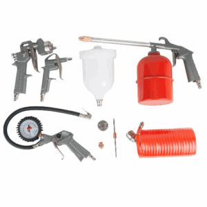 Набор пневмоинструмента 5 предметов (к/р с верхним бачком) FUBAG
