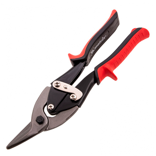 Ножницы по металлу 250мм левые, рез.4см,пружин,2-х компонен.обрез.ручка (1/48)