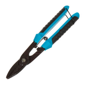 Ножницы по металлу 250мм прямореж Н-30-12,,,рез.4см,с пруж.обрезинен. ручка Горизонт Россия (1/50)