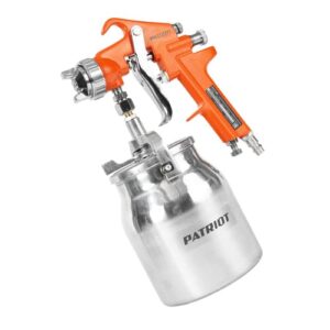 Пневмокраскораспылитель PATRIOT HVLP 1.8 B, нижний бачок 1 л, сопло 1.8 мм, 100 л/мин, быстросъемный 1/4