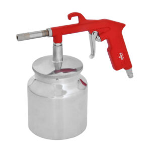 Пневмопистолет пескоструйный (142 л/мин, 3,5 бар, сопло 6 мм, 1 л, 0.5 кг), Elitech