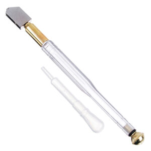 Стеклорез 1 ролик масляный, в комлекте пипетка для масла (TCG0001) (12/240)